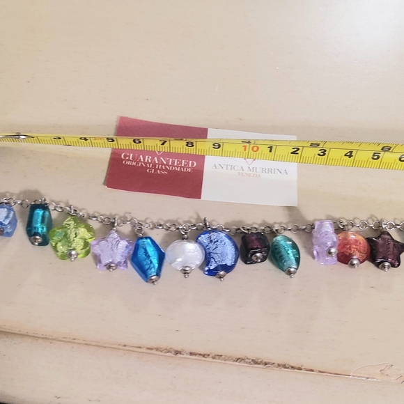 ANTICA MURINA Venezian Made Multicolor Glass Necklace & Bracelet - Picture 9 of 12